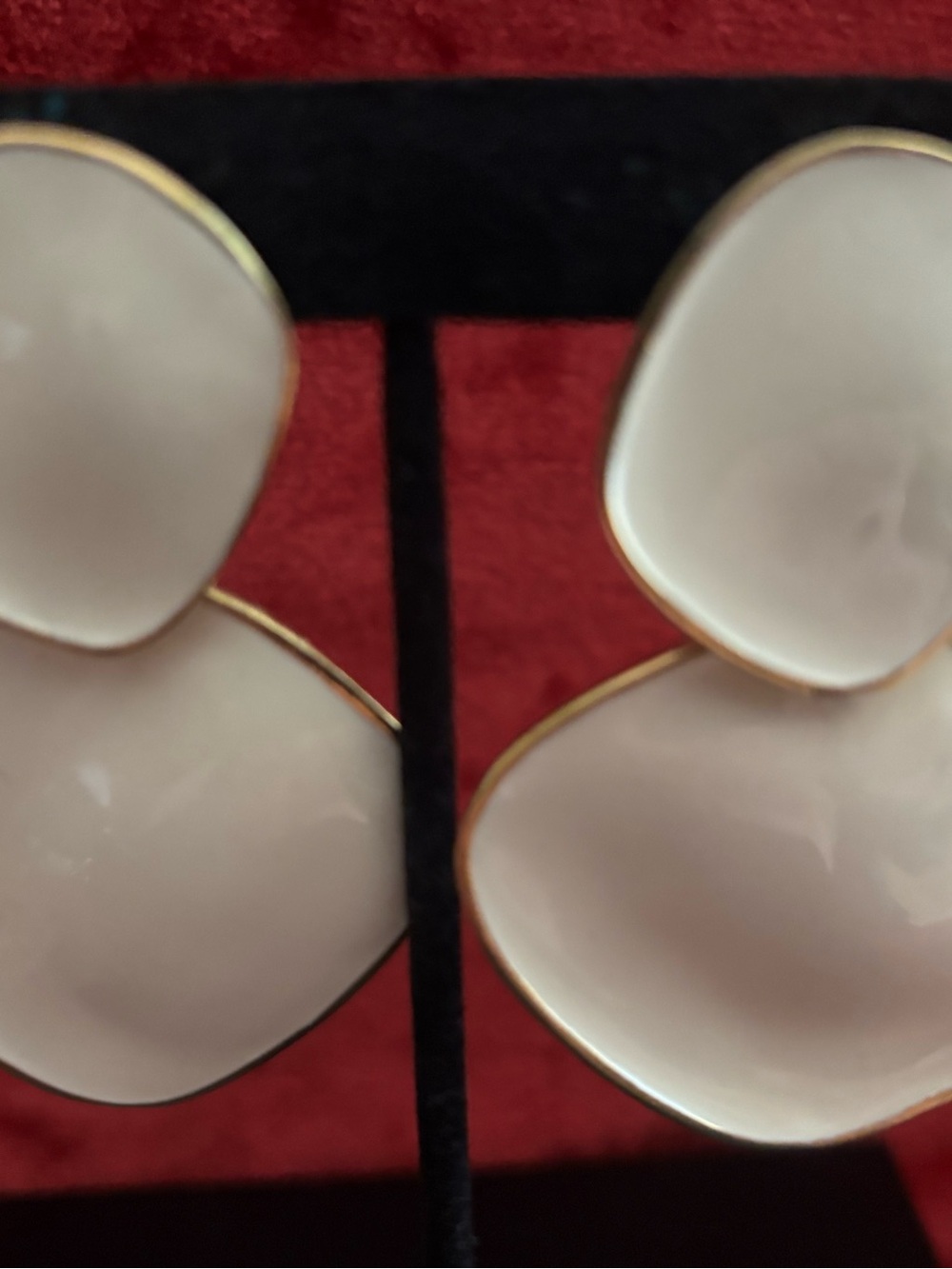Elegant Cream Petal Drop Earrings - Women Jewelry